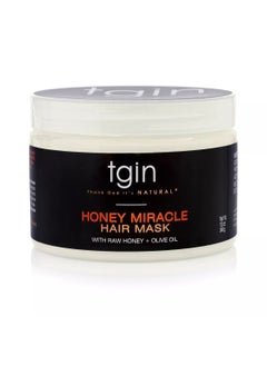 Tgin TGIN Honey Miracle Hair Mask with Raw Honey & Olive Oil Deep Conditioning - 12 fl oz 