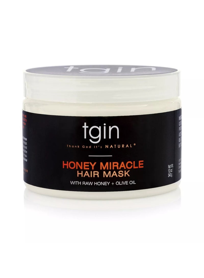 Tgin TGIN Honey Miracle Hair Mask with Raw Honey & Olive Oil Deep Conditioning - 12 fl oz