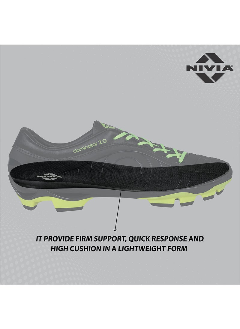 Nivia Dominator 2.0 Football Shoes | TPU | Moulded Insole | Water Proof | Indoor Outdoor Low Top Soccer Shoes | Training Boots Professional Turf Shoes, Athletic Football Running Shoes  - Image 5