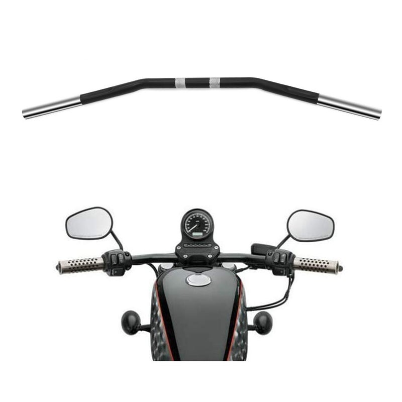Alpha Rider 1 inch Drag Style Steel Handlebars Drag Bar Dimpled for Harley Sportster 883 1200 Nightster 07later XL