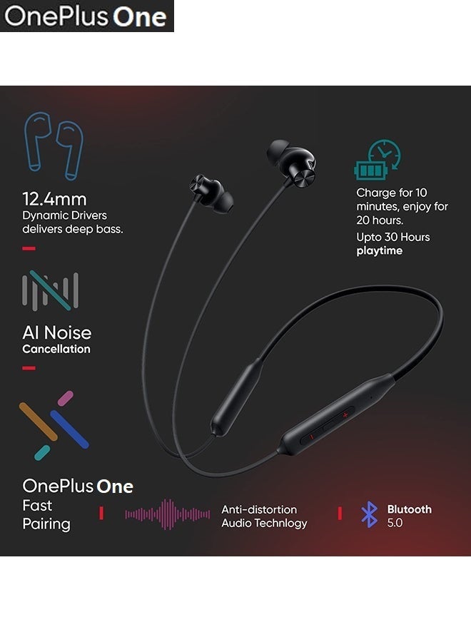 وان بلس وان سماعات Bullets Wireless Z2 Series – اللون الأسود السحري - Image 5