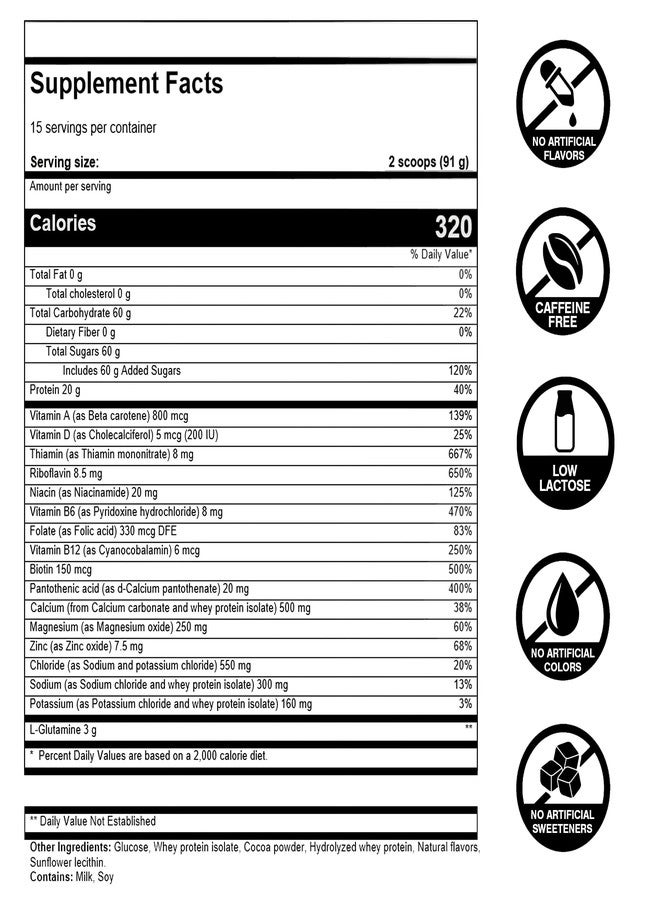 FIRST ENDURANCE Ultragen Workout Recovery Drink Powder, Protein Mix, Boosts Energy, Accelerates Recovery | Cappuccino, 15 Servings - Image 4
