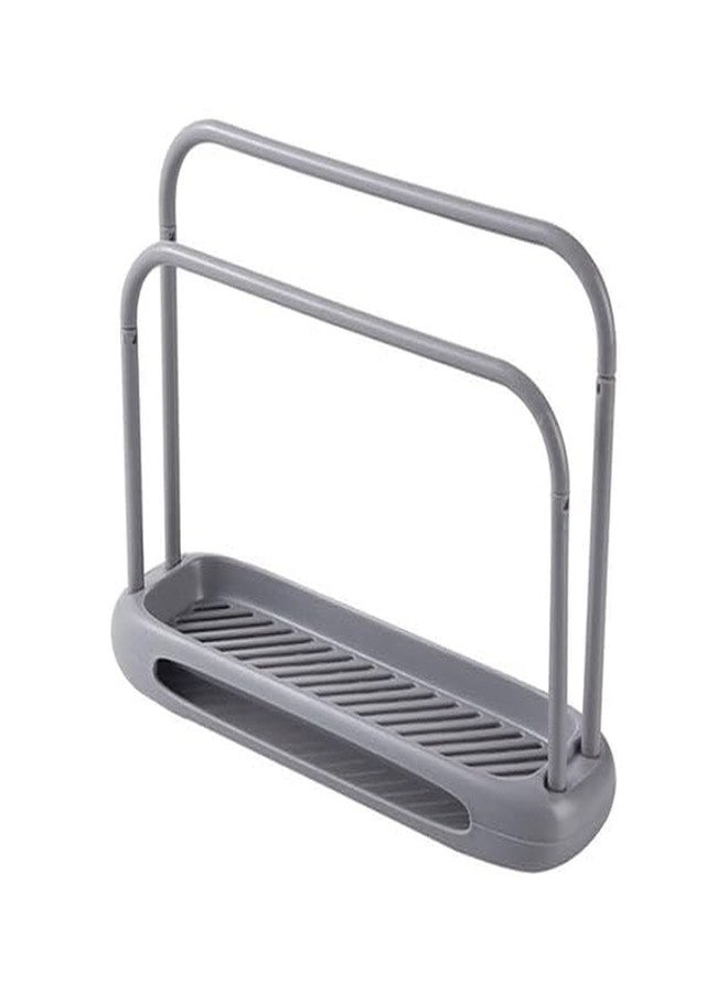 Drumstone Compact Sink Dishcloth Drying Rack & Towel Holder for Organized Kitchens - Image 1