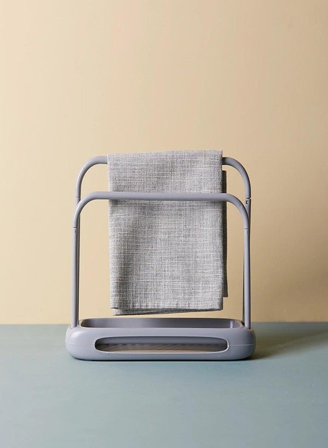 Drumstone Compact Sink Dishcloth Drying Rack & Towel Holder for Organized Kitchens - Image 3