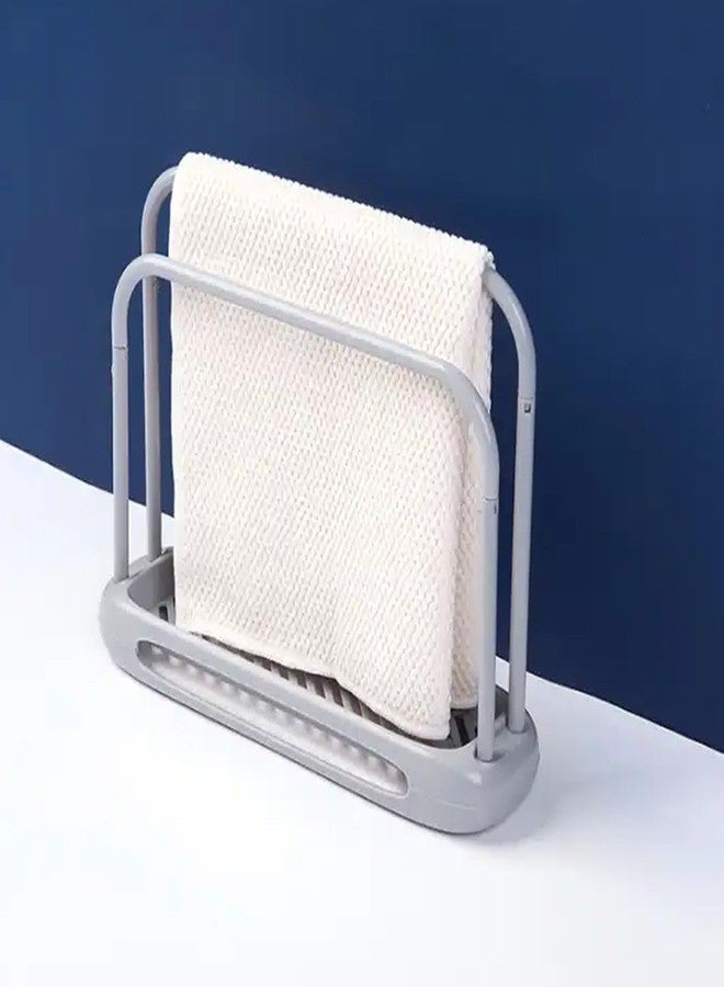 Drumstone Compact Sink Dishcloth Drying Rack & Towel Holder for Organized Kitchens - Image 4
