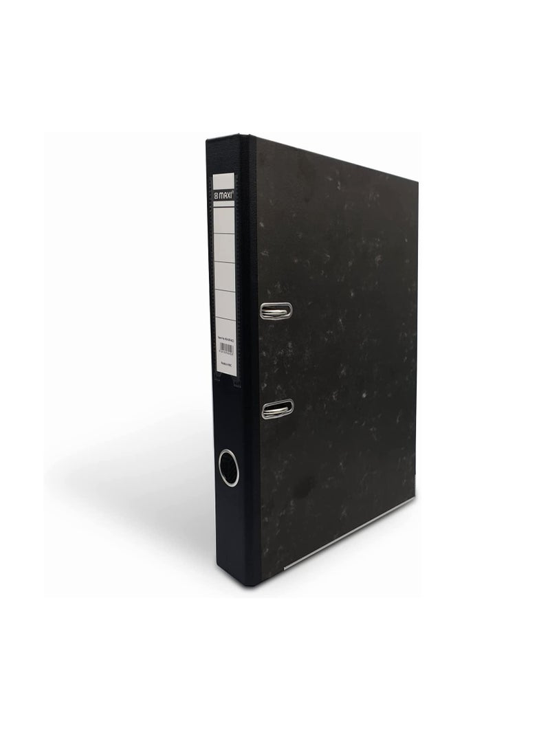 Maxi Lever Arch File foolscap Narrow Black - Image 1