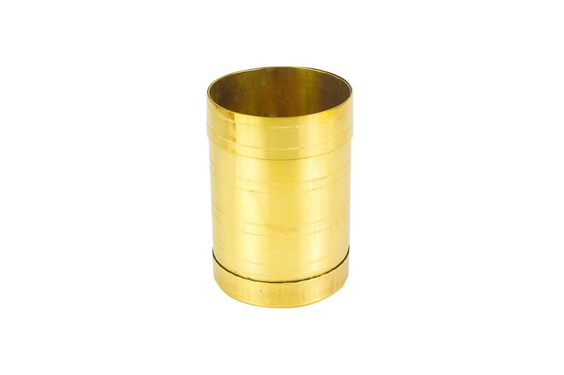 Spillbox Brass Rice Measuring Pot Padi Uzhakku Changazhi Traditional Measuring Vessel for Paddy and Grains nira para Kerala Vessel Cup Jug Mug Bowl for Home and Kitchen Size 1 - Image 1