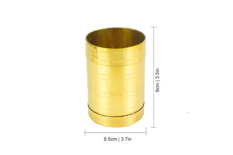 Spillbox Brass Rice Measuring Pot Padi Uzhakku Changazhi Traditional Measuring Vessel for Paddy and Grains nira para Kerala Vessel Cup Jug Mug Bowl for Home and Kitchen Size 1 - Image 3