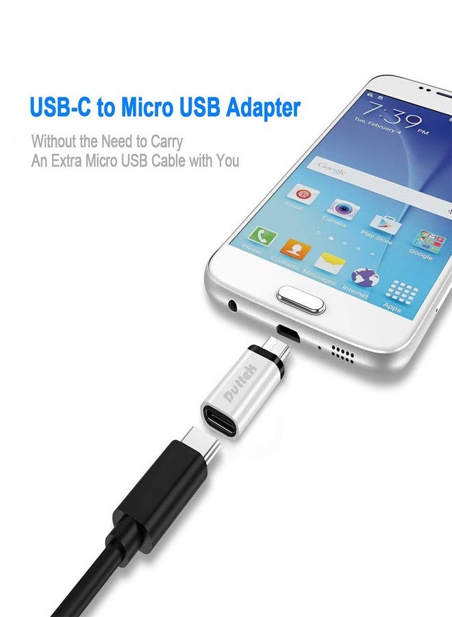 Duttek USB-C to Micro USB Adapter, 480Mbps, OTG Compatible, for FLIR One Pro, Huawei Y7/Y6/P Smart/P8 Lite and Smartphones, Tablets - Image 5