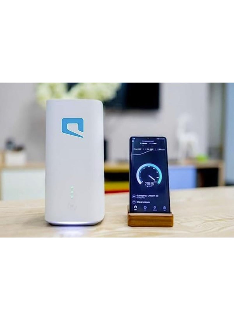 Router Mobily 5G CPE 5 - Ultra Fast 5G CPE5 Wi-Fi 6 Up to 3600Mbps - H155-381 - high Speed Technology only - Mobily Only - White - Image 2