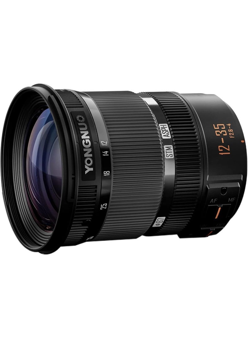 YONGNUO YN12-35mm F2.8-4M Standard Zoom Lens, ASPH Auto Focus for Micro Four Thirds Cameras Panasonic LUMIX Professional Camera Lens - Image 1