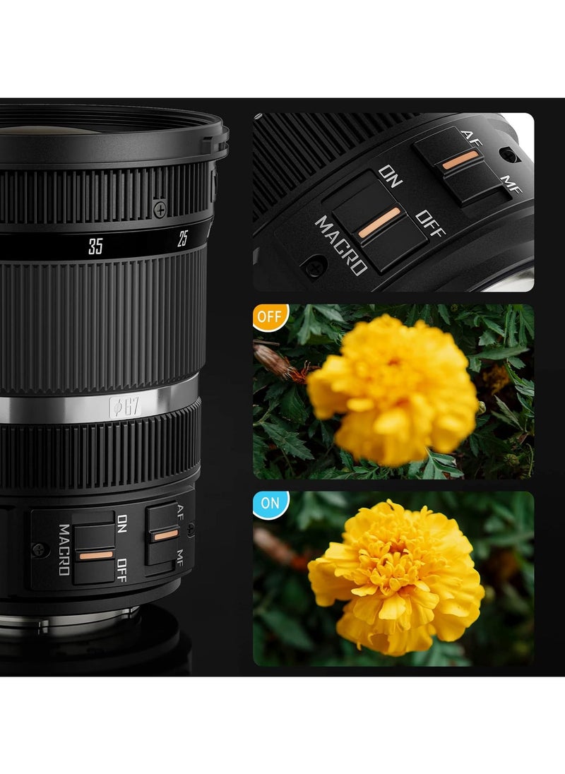 YONGNUO - YONGNUO YN12-35mm F2.8-4M Standard Zoom Lens, ASPH Auto Focus for Micro Four Thirds Cameras Panasonic LUMIX Professional Camera Lens - Image 1