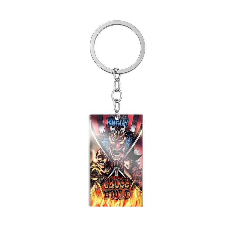 2024 One Piece Wanted Poster Keychain Baki Cross Union