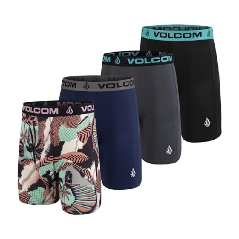 Volcom Mens Boxer Briefs Poly Spandex Performance Boxer Briefs Underwear - Image 1