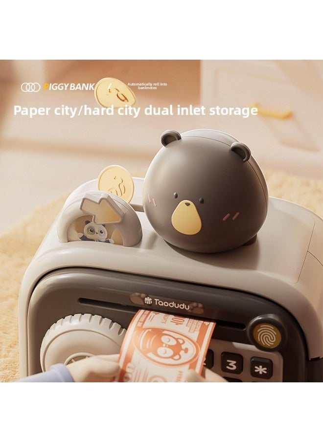 Net Red Tao Doodle Children's Piggy Bank Can Be Saved But Not In And Out Of The Piggy Bank Boys And Girls Toy Gifts Wholesale-Color:Brown Orange Atm Machine Piggy Bank [free Battery]  - Image 5
