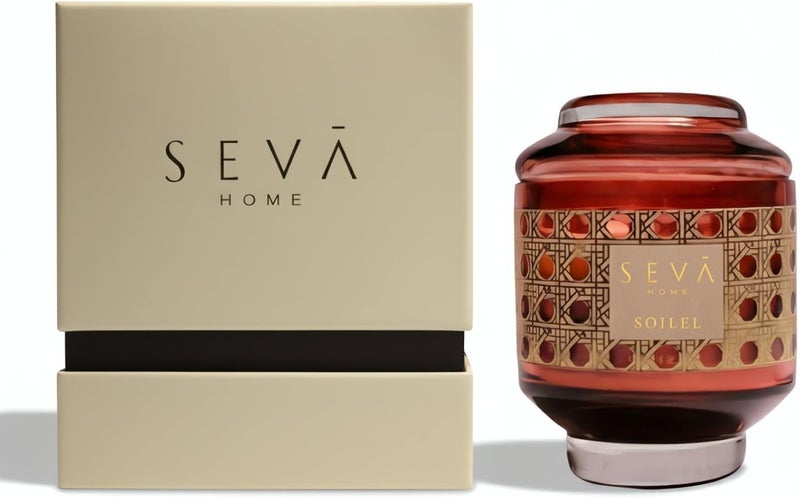 سيفا هوم شمعة معطرة فاخرة من سيفا هوم، مجموعة "مساحات مقدسة" | شمعة معطرة فاخرة | شمع الصويا الطبيعي | تدوم 30 ساعة | شمعة لغرفة المعيشة | علاج عطري مريح | مجموعة هدايا فاخرة | هدية - Image 3