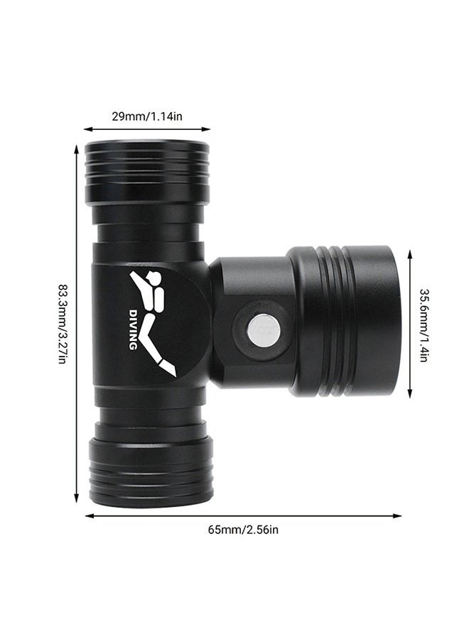 BORUIT - Diving Headlamp, Rechargeable Underwater Flashlight, 3 Modes, IPX8 Waterproof, 5.5 Hours Runtime, Scuba Dive Light with Battery and Charger - Image 1