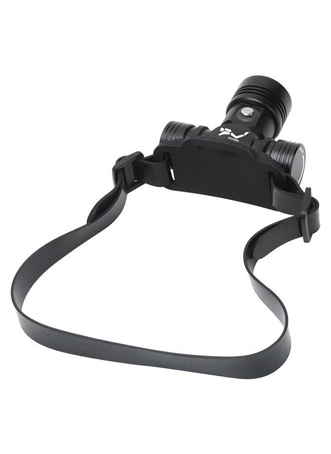 BORUIT - Diving Headlamp, Rechargeable Underwater Flashlight, 3 Modes, IPX8 Waterproof, 5.5 Hours Runtime, Scuba Dive Light with Battery and Charger - Image 1