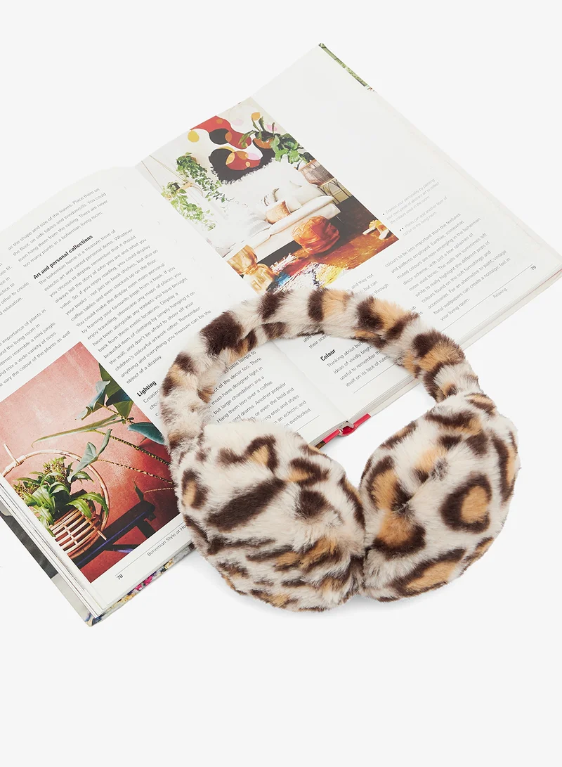 Ginger Cream Faux Fur Ear Muffs for Women | Best Price UAE