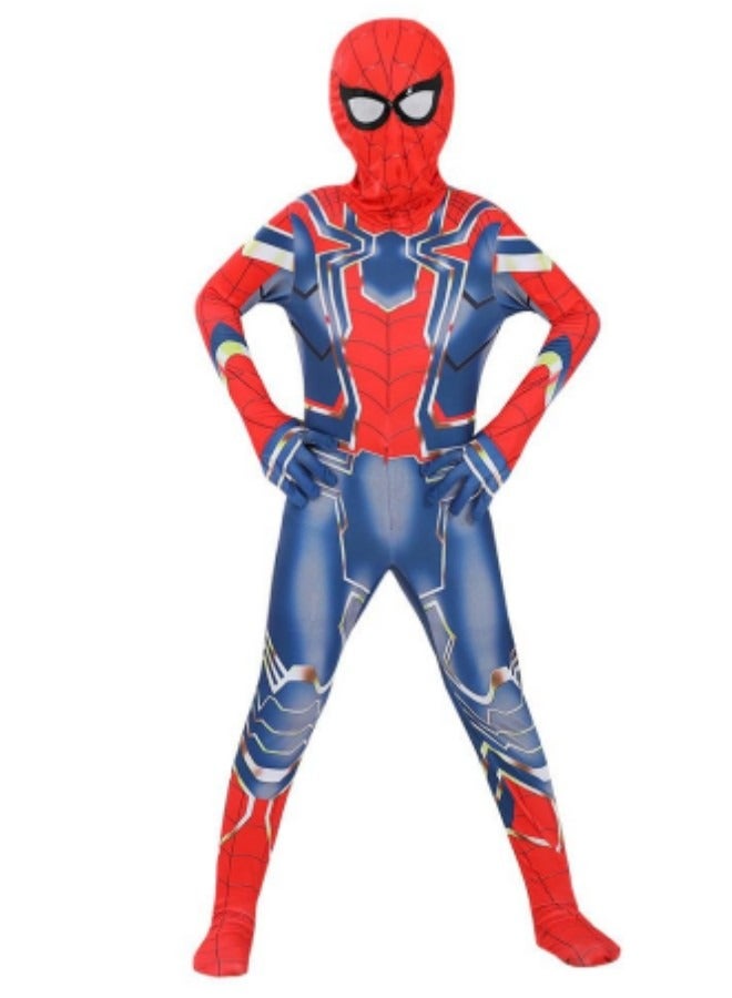 GGEROU Children's Costume Cosplay Set, 3D Style Superhero Role-playing Full Bodysuit, Kids Superhero Dress Up Spandex Jumpsuit - Image 2