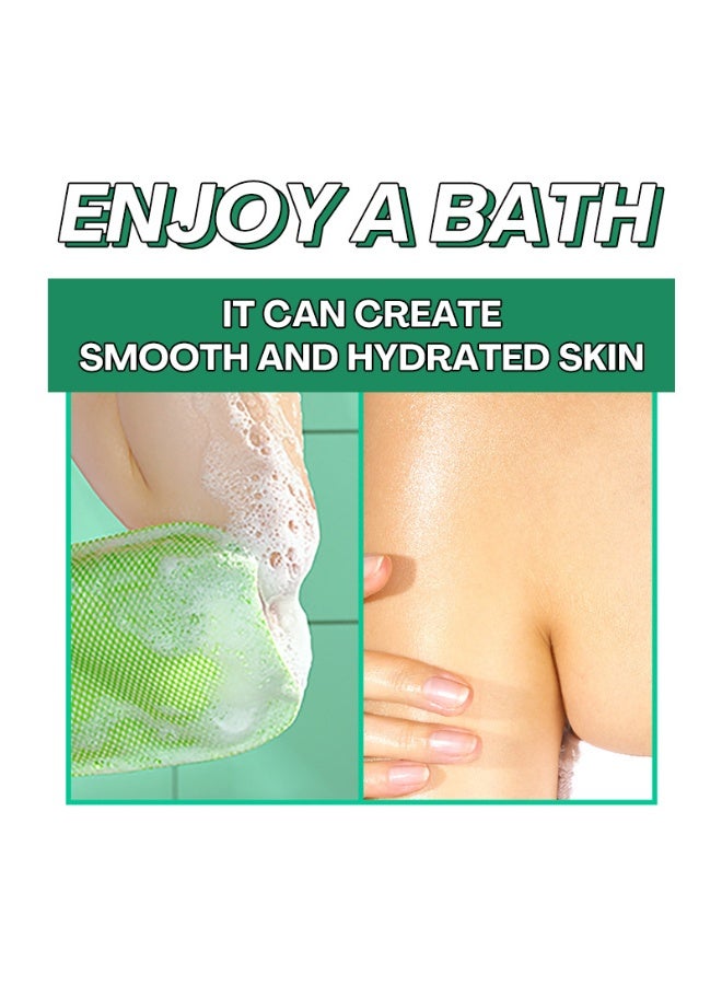 KL 8 PCS Body Peeling Pad Original With Mom's Bath Recipe , All in One Bubble Body Wash  Scrub Gloves , Exfoliating Mitts for Dead Skin Cells, Skin Retexturizing Pads - Image 5