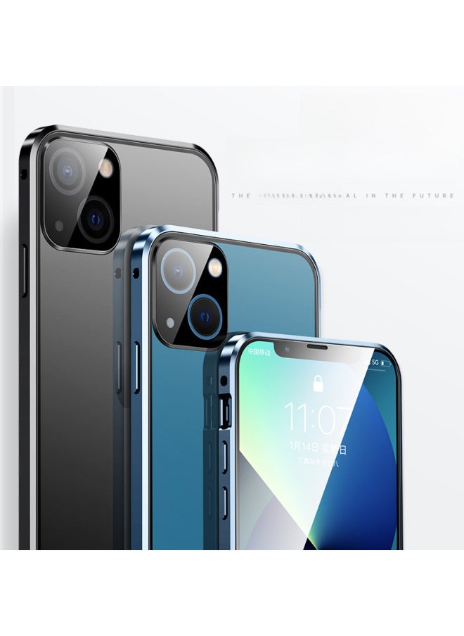 Generic - Double-sided Card Buckle High-definition Screen Protector Explosion-proof Magnetic Attraction Phone Case For 15promax-Color:Original Machine Powder-Applicable Model:Snap HD Goggles For Iphone14Pro - Image 1