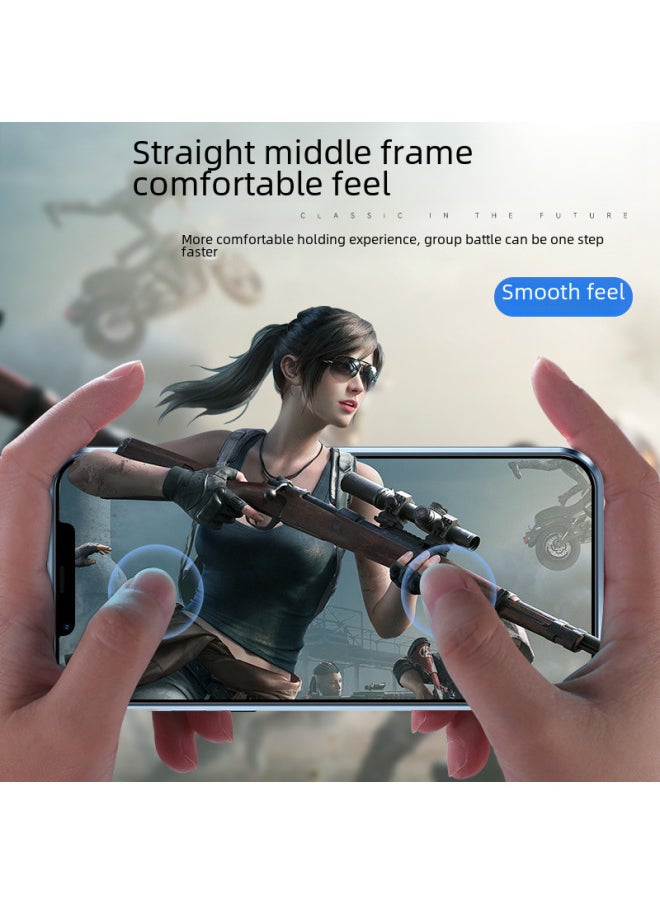 Generic - Double-sided Card Buckle High-definition Screen Protector Explosion-proof Magnetic Attraction Phone Case For 15promax-Color:Original Machine Powder-Applicable Model:Snap HD Goggles For Iphone14Pro - Image 1