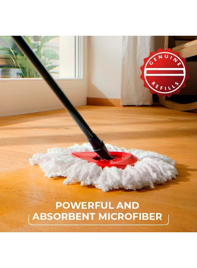 Microfiber Spin Mop, Bucket Floor Cleaning System, Red, Gray, Standard - Image 2