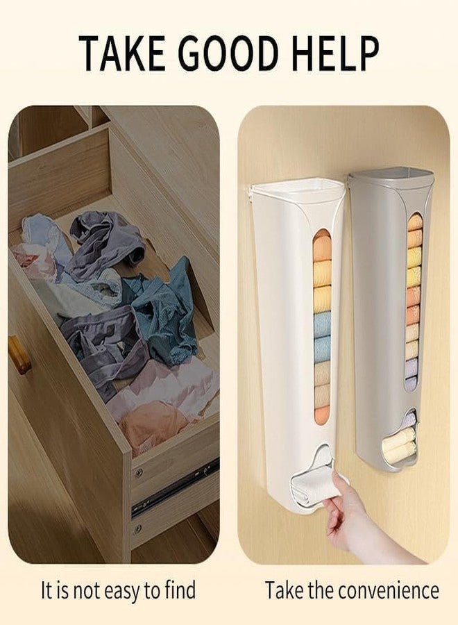 Whimsical Plastic Storage Box Socks Panties Underwear Organizer for Garbage Bags Cabinet Holder Space Saving Wall Mounted Container for Kitchen Storage Solution - Image 2
