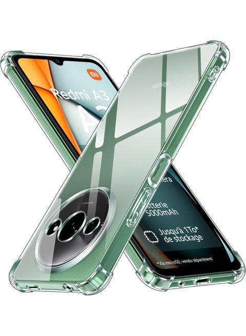 Shockproof Transparent Case Compatible with Xiaomi Redmi A3 - Poco C61