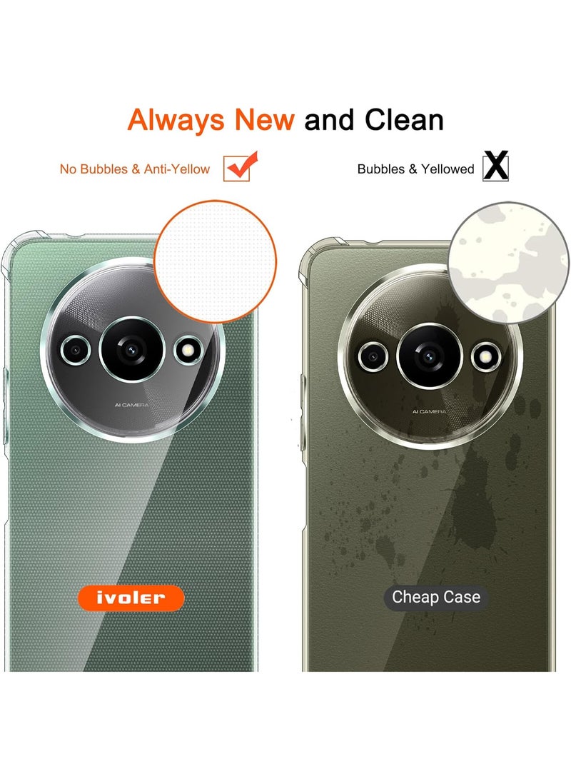 Shockproof Transparent Case Compatible with Xiaomi Redmi A3 - Poco C61