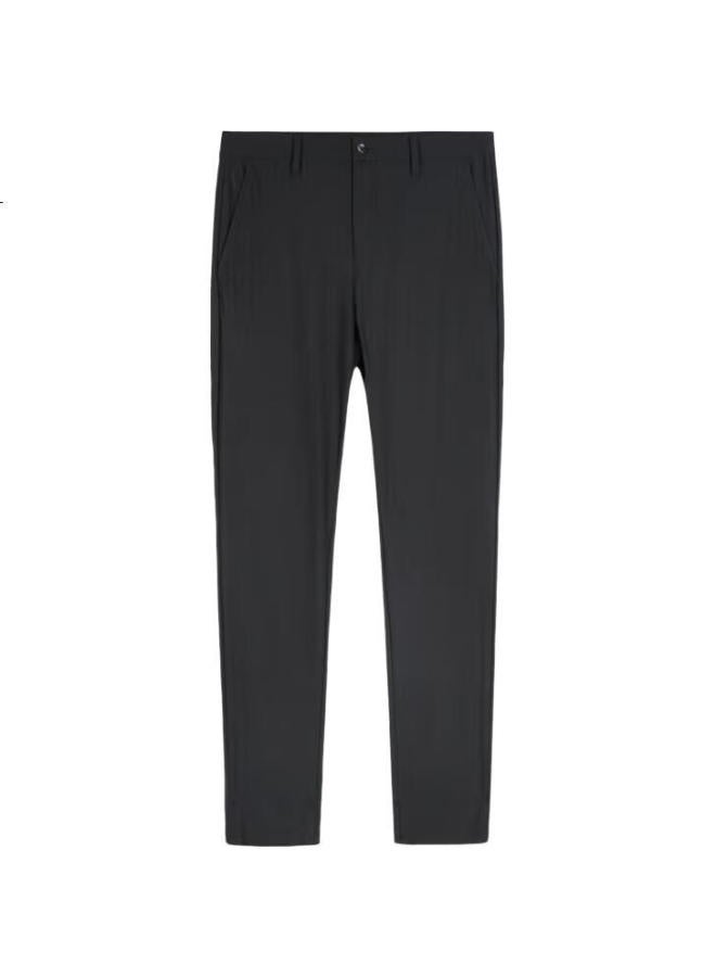 TRIES Pants For Men, Summer Lightweight Solid Color Knit Draping New Long Trousers, Breathable And Refreshing Business Casual Men'S Pants - Image 1