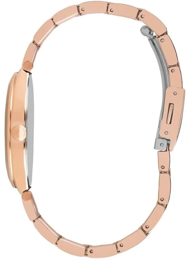 Lee Cooper Lee Cooper Women's Quartz Movement Watch, Analog Display and Metal Strap - LC07440.460, Rose Gold