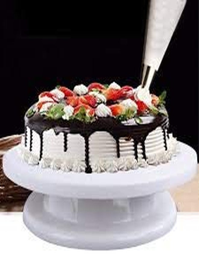 SEASPIRIT Cake Turntable Revolving Cake Decorating Stand Cake Stand Sugarcraft 28cm Turntable - Image 5