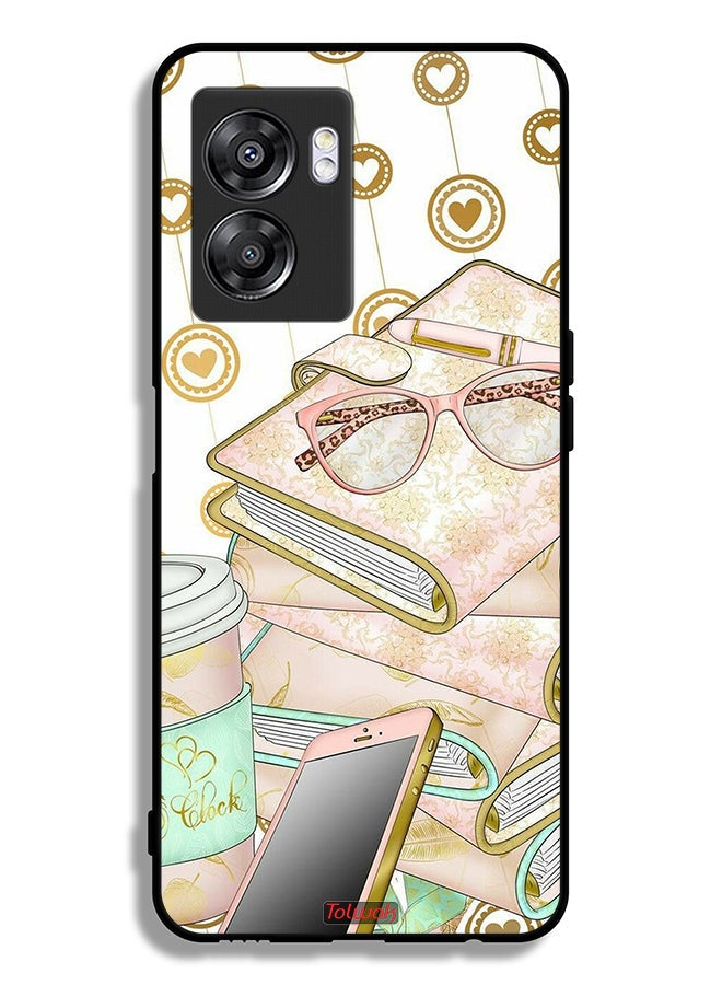 Tolwak OnePlus Nord N300 Protective Case Cover Glasses On Books - Image 2