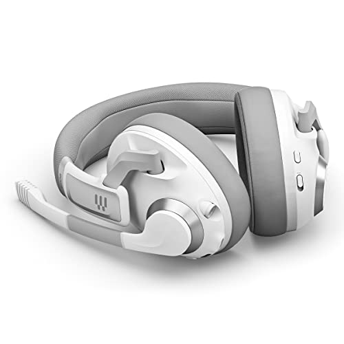 EPOS Gaming H3Pro Hybrid Gaming Headset - PC Headphones with Microphone - Noise-Cancellation, Adjustable, Smart Button Audio Mixing, Bluetooth, Gaming Suite, Surround Sound - (Ghost White) - Image 5