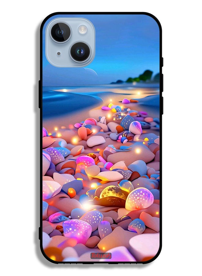 Tolwak Apple iPhone 14 Plus Protective Case Stones Art - Image 2