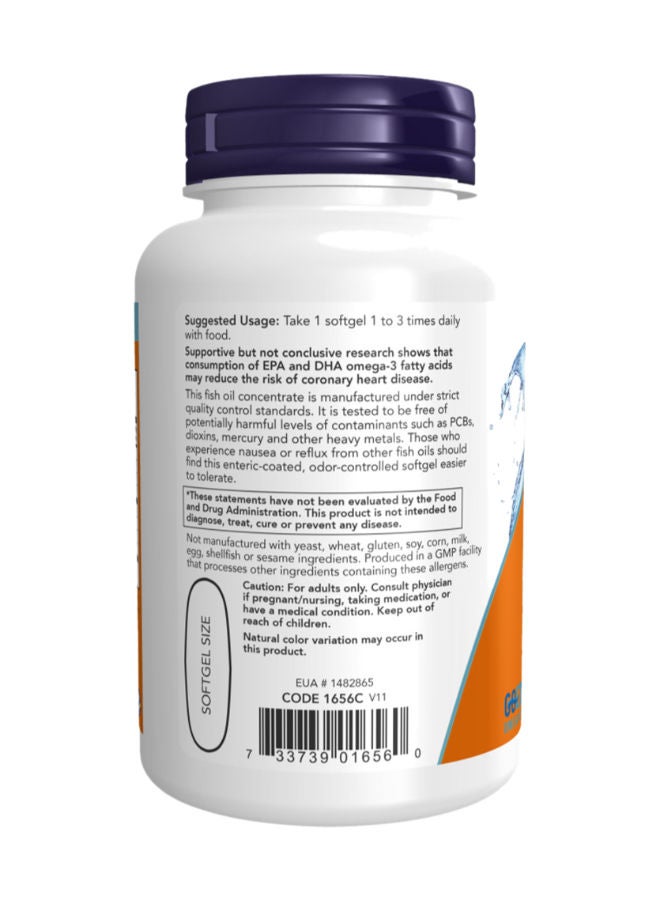 now أوميغا-3 1000 ملغ كبسولات لينة 90 حبة - Image 3