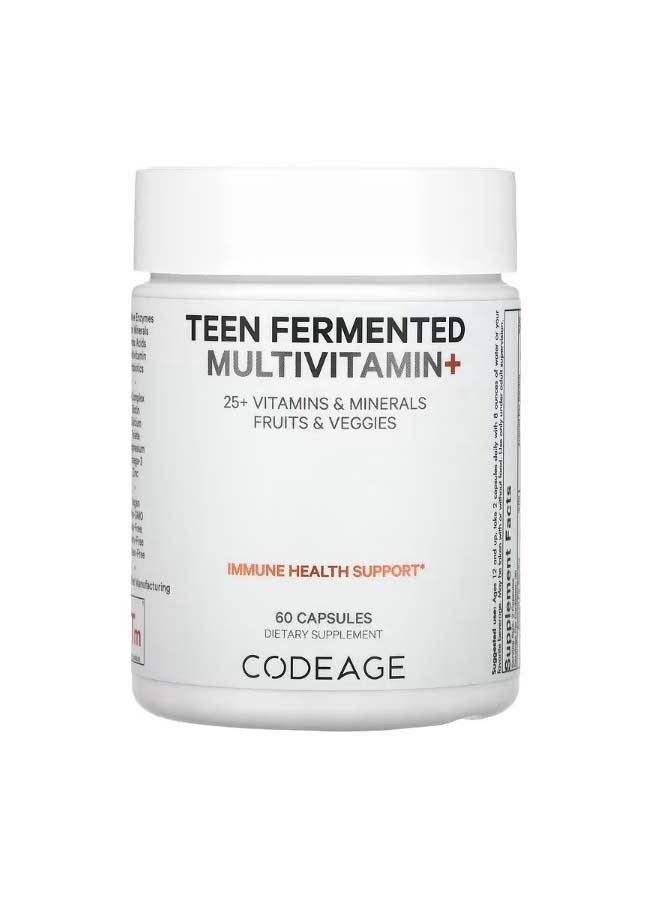 Codeage Teen Fermented Multivitamin 60 Capsules - Image 1