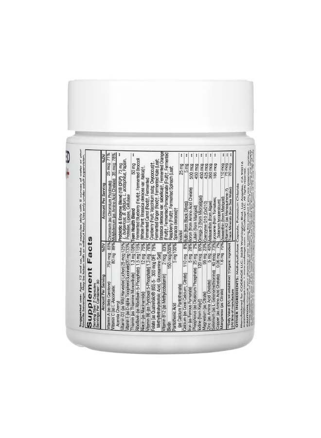 Codeage Teen Fermented Multivitamin 60 Capsules - Image 2