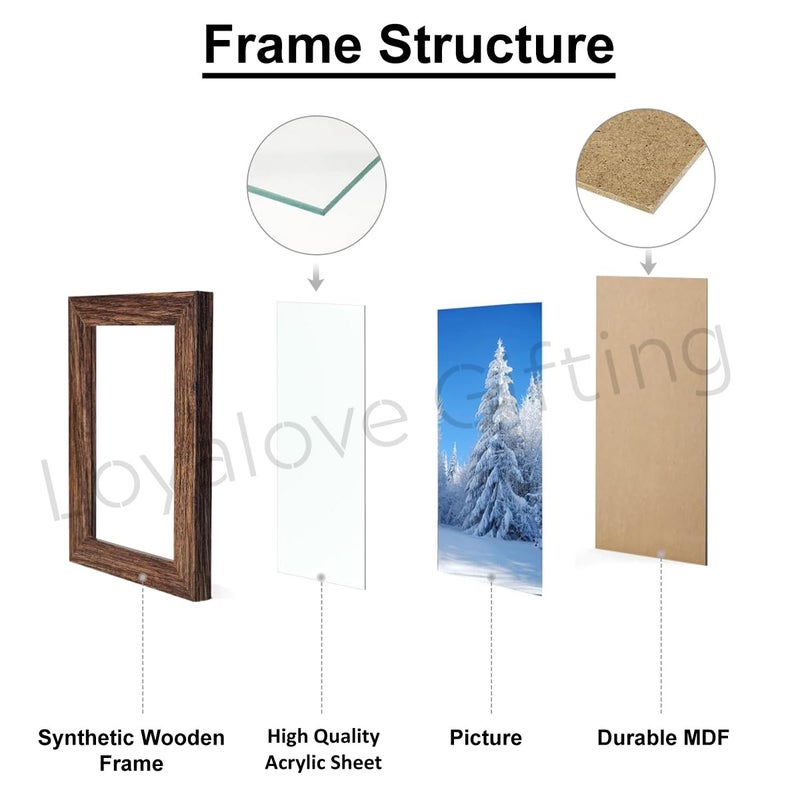 Loyalove Gifting Loyalove Customized Photo Frame for Birthday Special Personalized Collage Gifts 125 x 9 inch 7 Pictures - Image 5