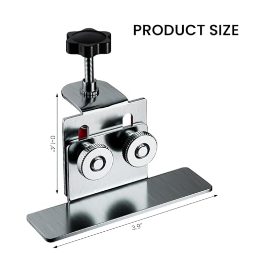 Serplex® Floor Cabinets Frame Install Clamp, Cabinet Mounting Support Stainless Steel Support Arm Cabinet Door Mounting Jig for Hidden Door Install, Adjustable Stainless Steel Doors Installation Clamp - Image 2
