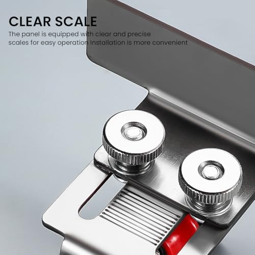 Serplex® Floor Cabinets Frame Install Clamp, Cabinet Mounting Support Stainless Steel Support Arm Cabinet Door Mounting Jig for Hidden Door Install, Adjustable Stainless Steel Doors Installation Clamp - Image 3