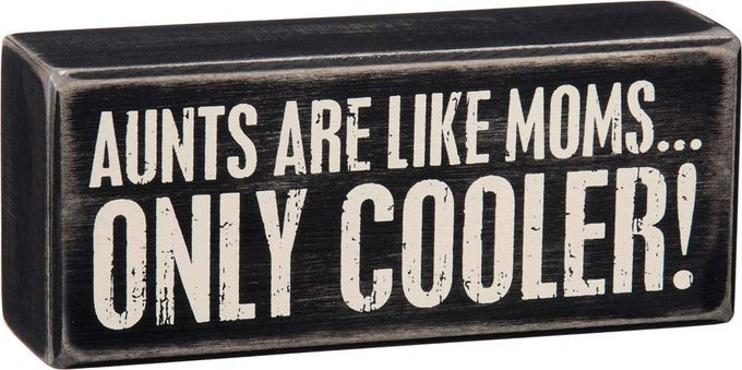 BOX SIGN AUNTS COOLER