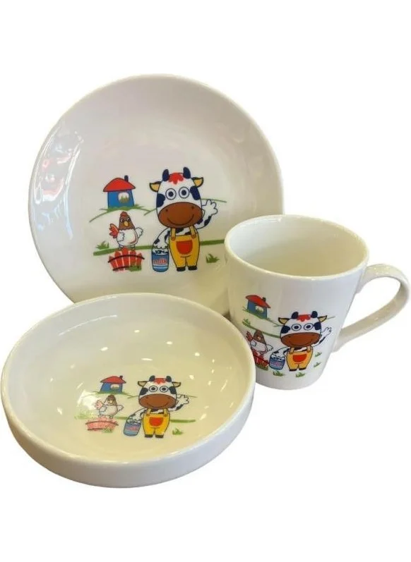 Galeri Kristal Gallery Crystal Mix3 Piece Food Set DK1003