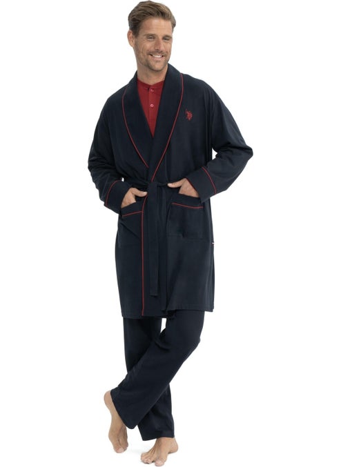 U.S. Polo Assn. 5 Piece Men's Dressing Gown Set with Dowry Box  - Image 1