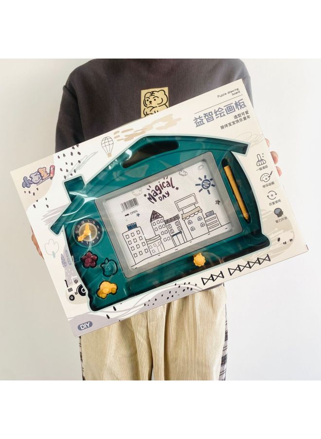 Children's Drawing Board Home Drawing Board Educational Toys Baby Graffiti Large Gift Box Stall Institutional Gifts Wholesale-Color:899-82 Dinosaur Sketchpad - Image 3
