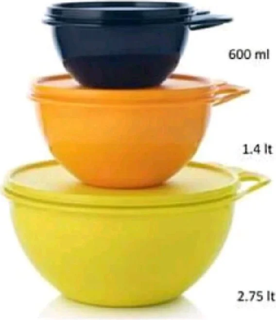 Tupperware Miks 1.4 Liter Yellow Miksim Fermentation Storage Container