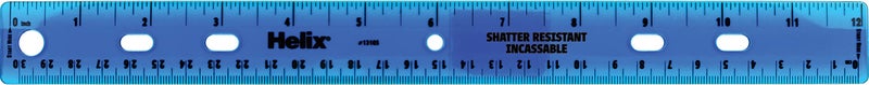 Helix Standard Ruler, 12 Inch / 30cm, Assorted Colors (13105) - Image 2