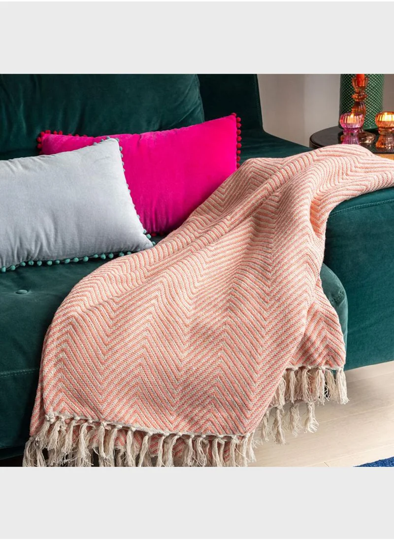 Rex London Large Herringbone Throw